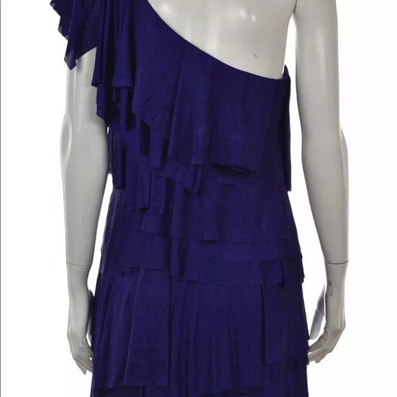 BCBG One Shoulder Ruffle Dress - Picture 2 of 5
